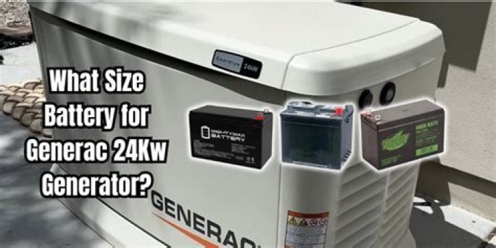 What kind of battery goes in a Generac generator?