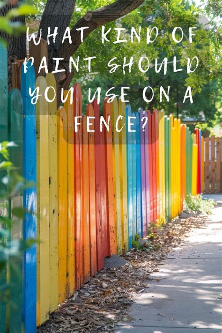 What kind of paint do you use on a white fence?