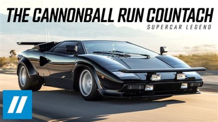 What Lamborghini was used in the movie Cannonball Run?