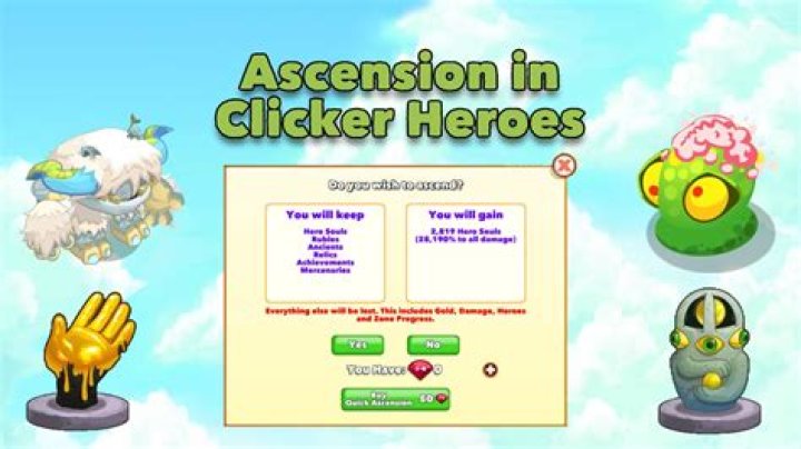 What level should I ascend clicker heroes?