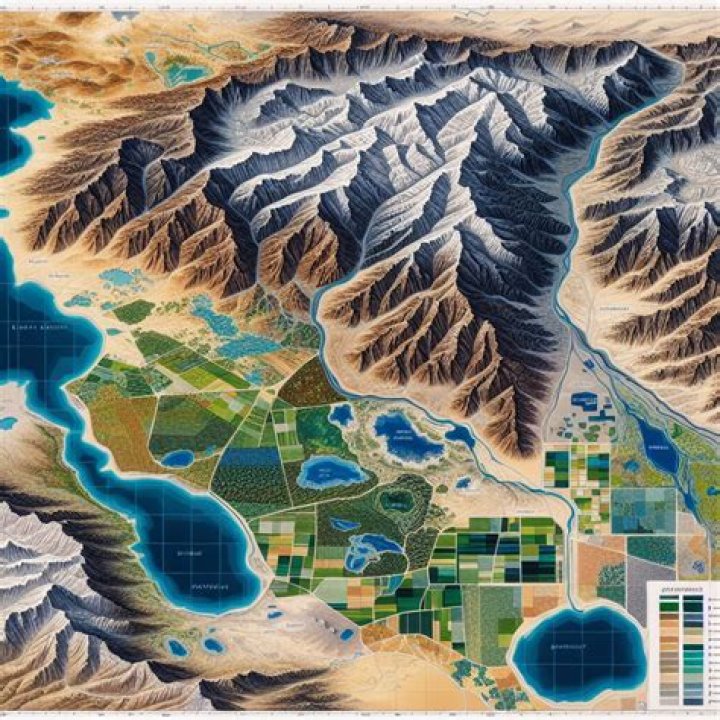 What maps show geographic features?