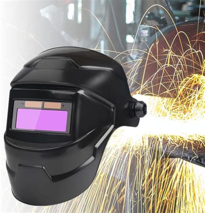 What mask should you wear when welding?