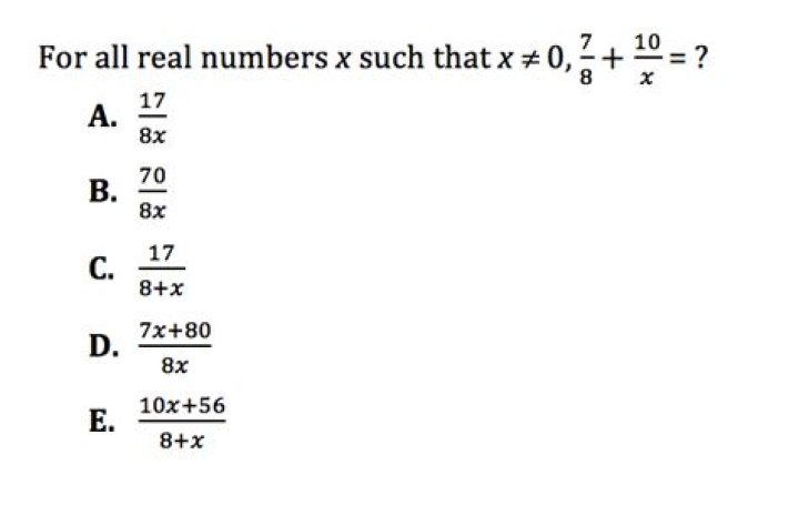 What math problems are on the act?