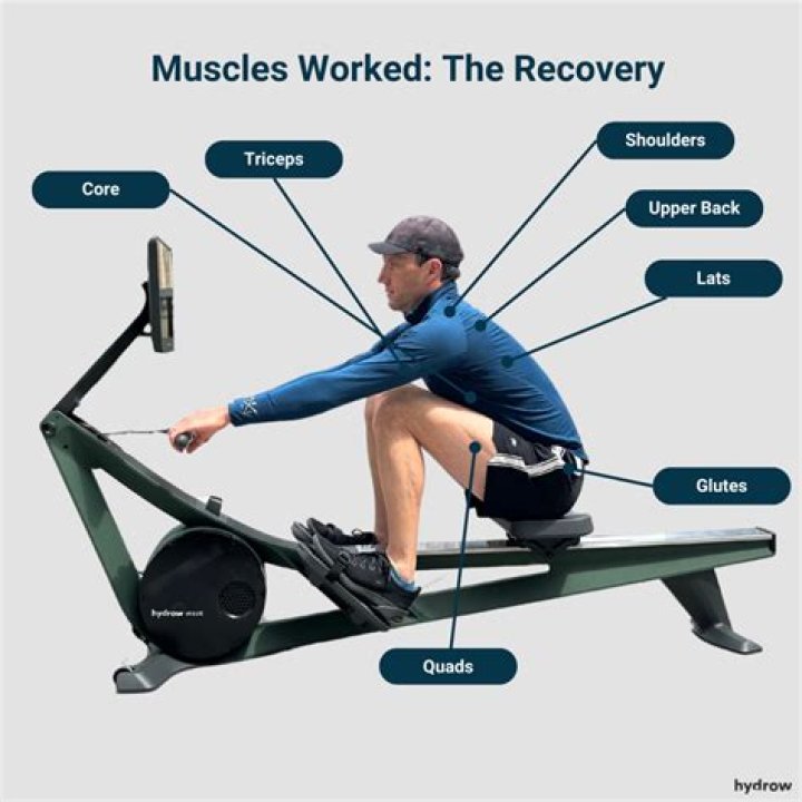What muscles does rowing target most?