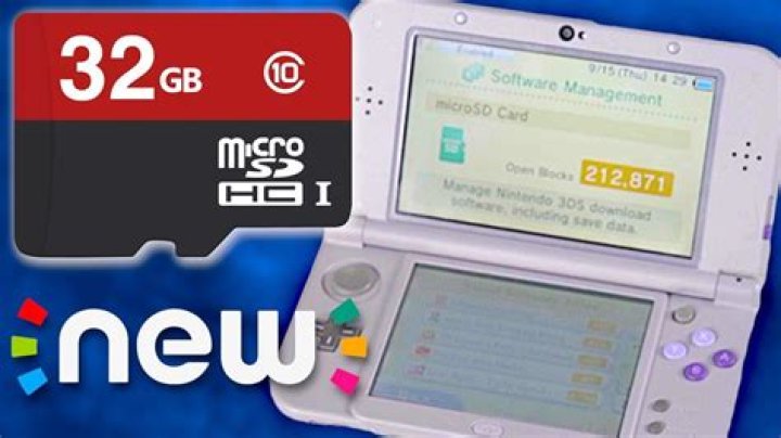 What SD card does 3DS XL use?