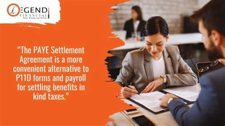 What should be in a PAYE settlement agreement?