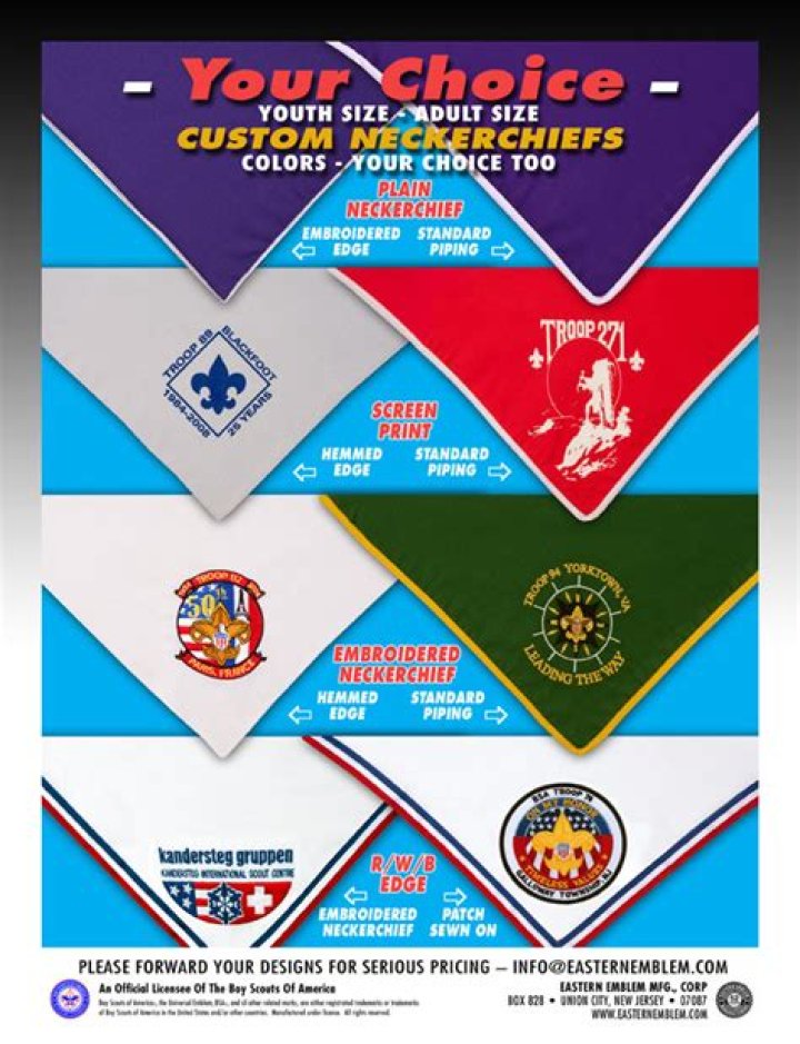 What size are neckerchiefs?