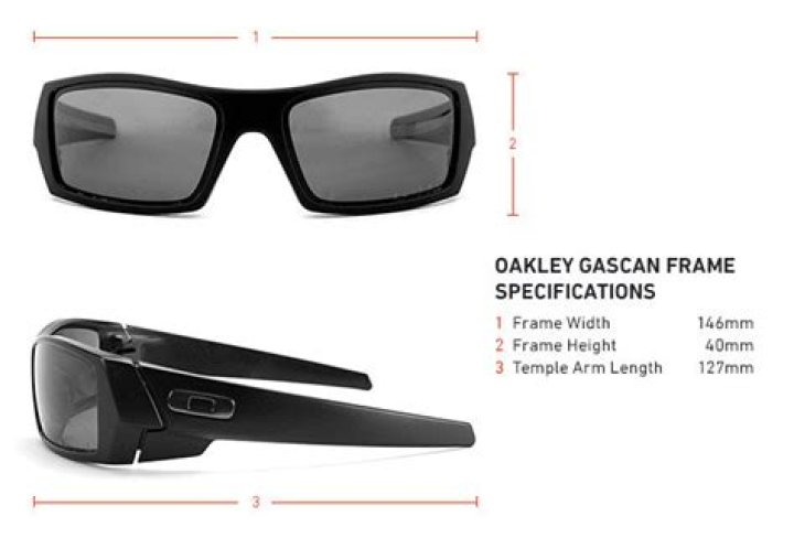 What size are Oakley Gascans?