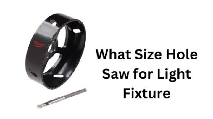 What size hole saw for 6 can lights?