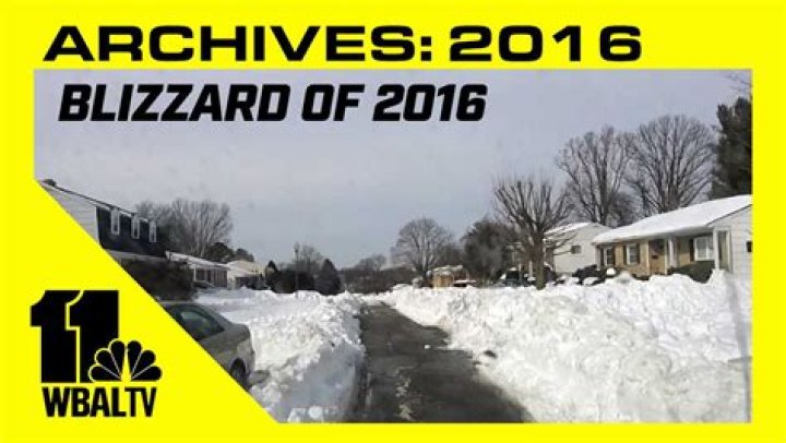 What was the blizzard of 2016 called?