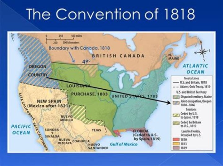 What was the convention of 1818 Apush?
