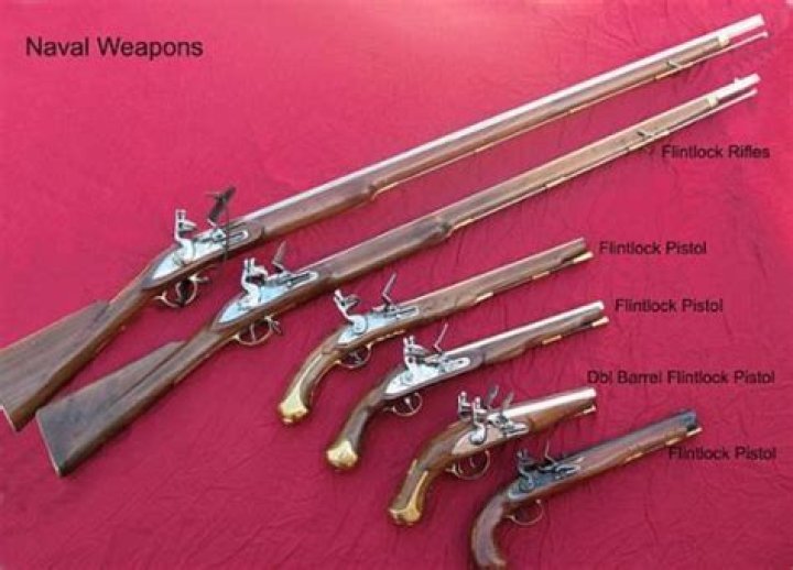 What weapons did the British use in the Revolutionary War?