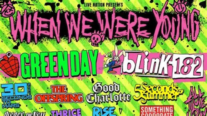 When did Green Day and Blink-182 tour together?