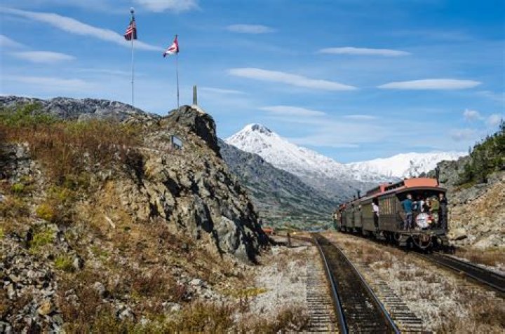When was the White Pass railroad built?
