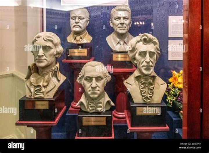 Where are busts of the presidents?