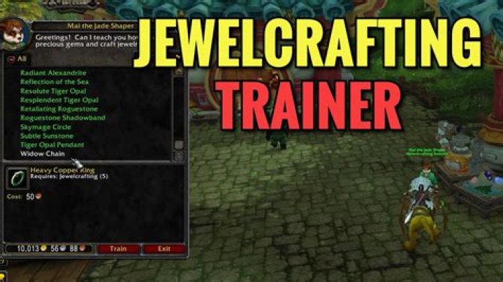 Where are jewelcrafting trainers?