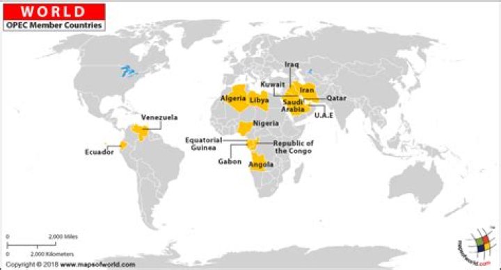 Where are most of the members of OPEC located?