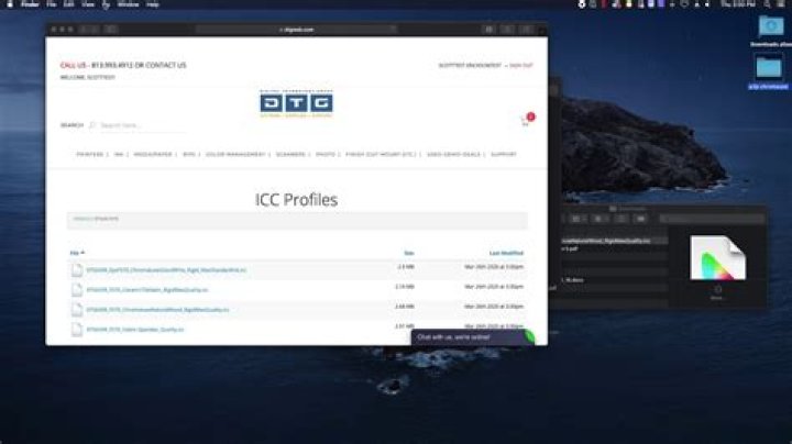 Where are the ICC profiles on a Mac?