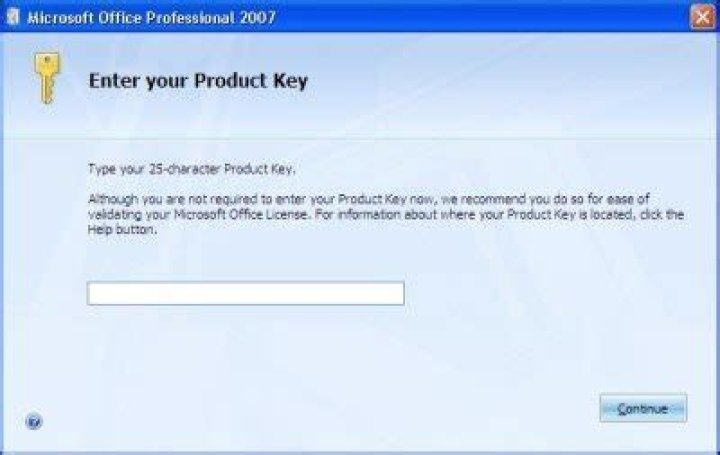 Where can I find my Office 2007 product key?