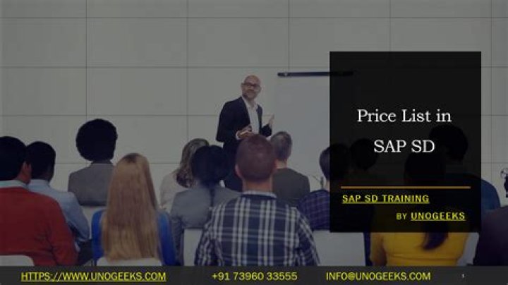 Where can I find price list in SAP?