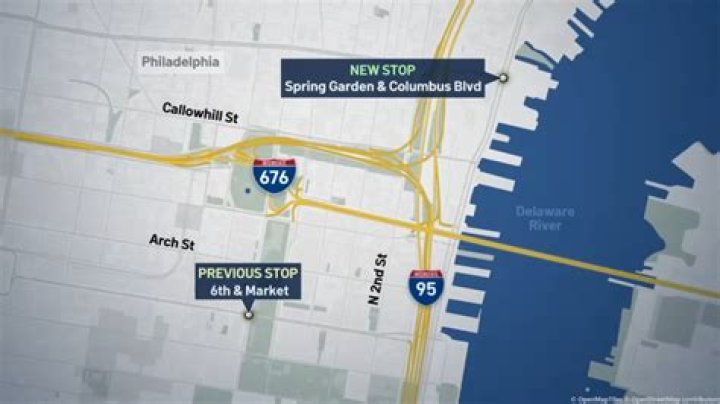 Where do I catch the Megabus in Philadelphia?