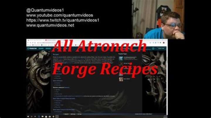 Where do I find the Atronach Forge recipes?