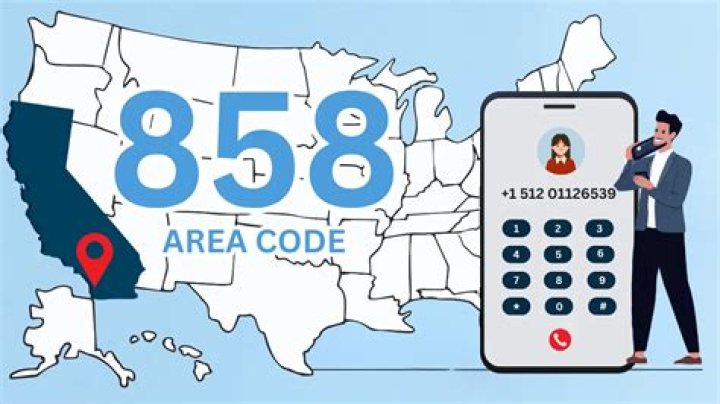 Where is the area code 858 from?