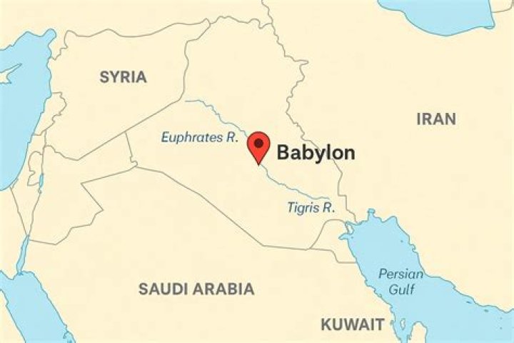 Where is the Biblical Babylon located today?