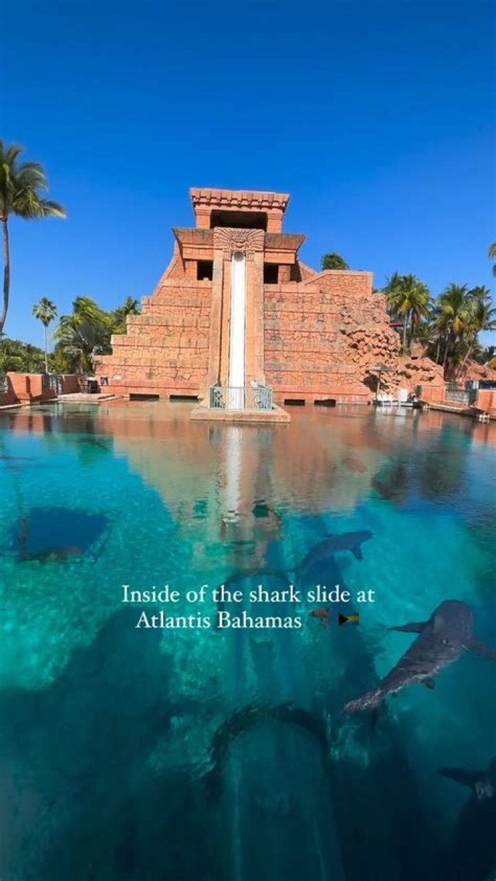 Where is the shark slide Atlantis?