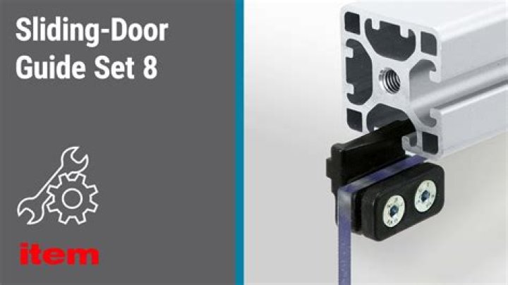 Where should sliding door guides be placed?