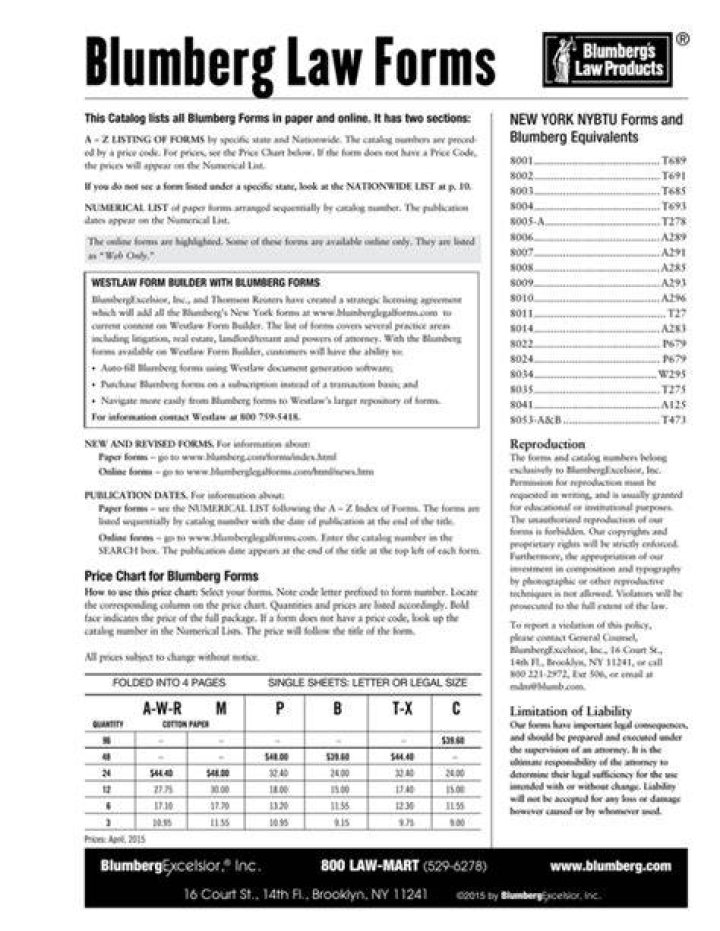 Where to buy Blumberg legal forms?