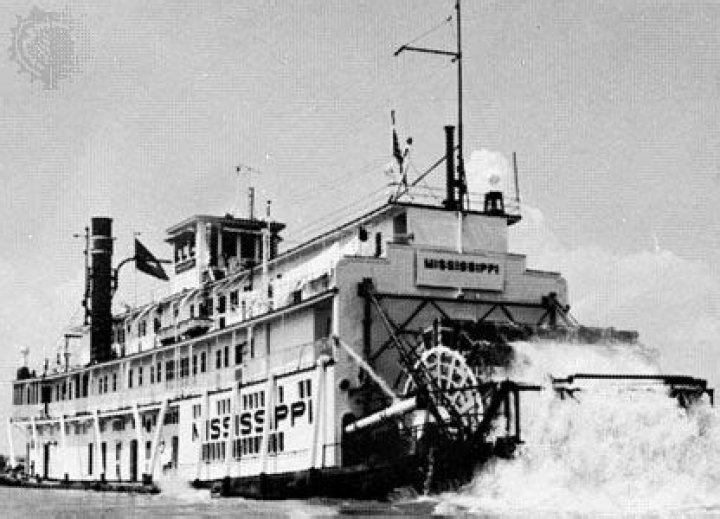 Where was the paddle wheel steamboat invented?