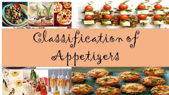 Which classification of appetizer is the simplest?