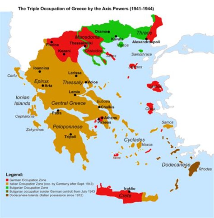 Which country invaded Greece in 1940?