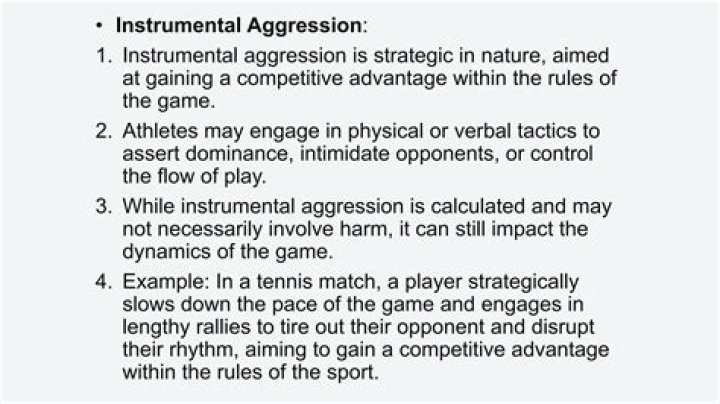 Which of the following is the best example of instrumental aggression?
