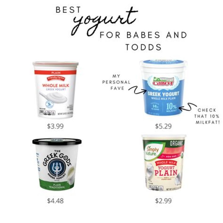 Which yogurt best for toddler?