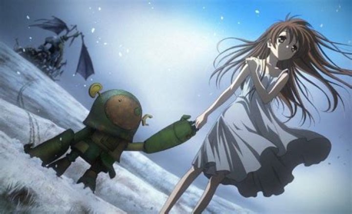 Who are the girl and the robot in Clannad?