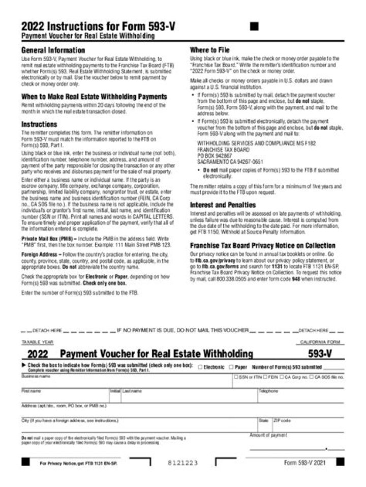 Who fills out the 593 form?
