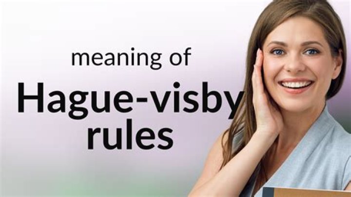 Who has ratified the Hague Visby Rules?