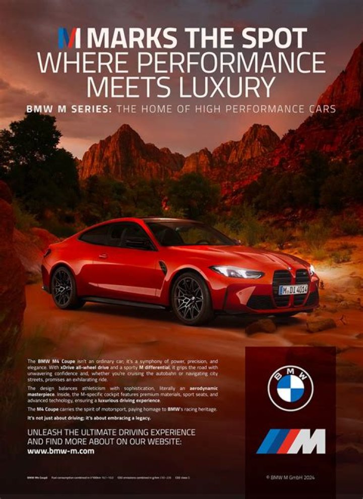 Who is in the BMW M4 commercial?