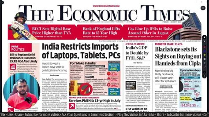 Who is owner of economic times?