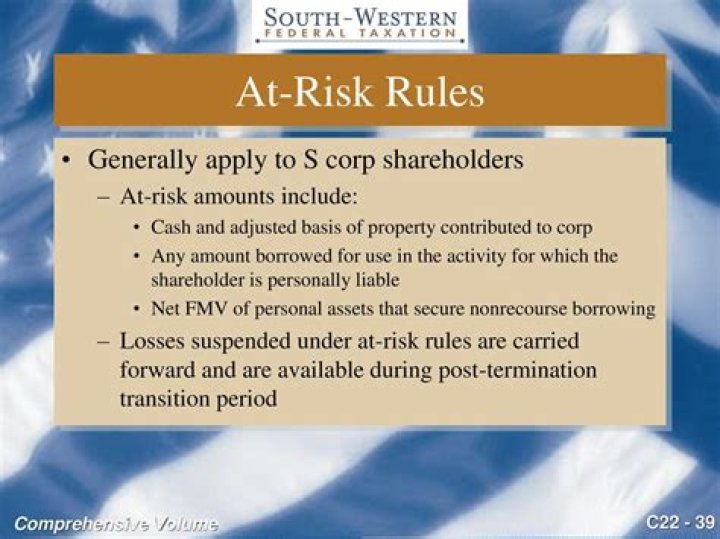 Who is subject to at risk rules?