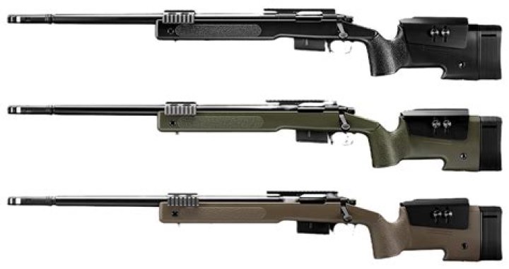 Who makes the M40A5 sniper rifle?