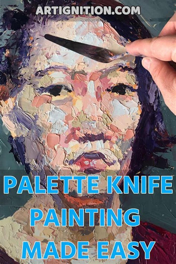 Who painted with a palette knife?