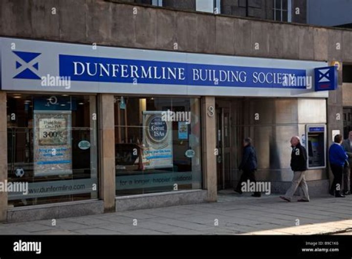 Who took over Dunfermline building society?
