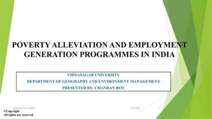 Why are employment generation Programmes of poverty alleviation in India?