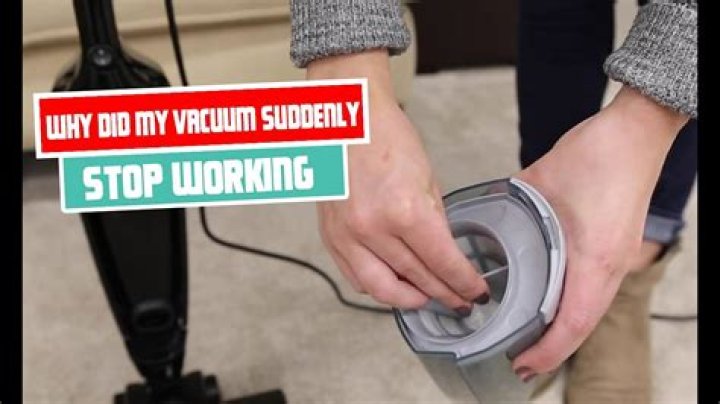 Why did my Miele vacuum suddenly stop working?