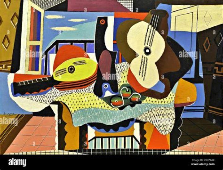 Why did Pablo Picasso create guitar and mandolin?