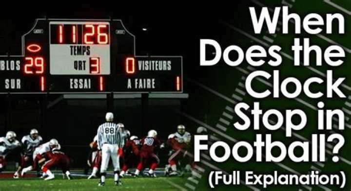 Why does the clock not stop in college football?