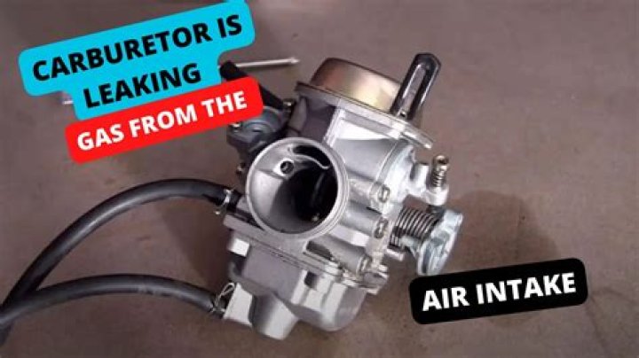 Why is my carburetor leaking gas on ATV?
